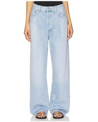 Agolde - Pantalones Holgados Con Pliegues Franka En Color Azul Talla En - Lyst