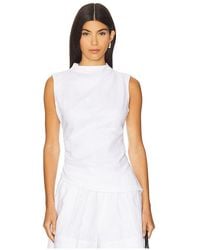 AEXAE - Top Fruncido En Color Blanco Talla (También En M, S, Xs) - Lyst