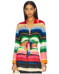 Alice + Olivia - Camisa Hannon En Color Cream, Talla (También En M, S, Xl, Xs) - Lyst