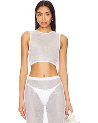 Camila Coelho - Anette Sheer Top En Talla En - Lyst