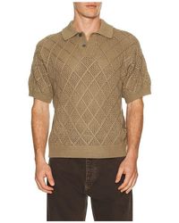 Obey - Eryk Knitted Polo - Lyst