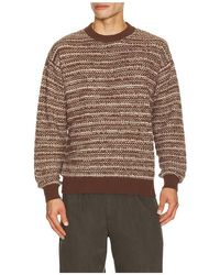 Frescobol Carioca - Jardim Cotton Blend Crew Neck Striped Sweater - Lyst