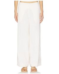 Free People - Demi Cotton Linen Pant - Lyst