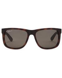 Ray-Ban - Justin Polarized Square Sunglasses - Lyst