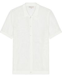 Onia - Crochet Knit Button Up Shirt - Lyst