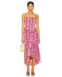 Free People - Midi-Kleid Alejandra - Lyst