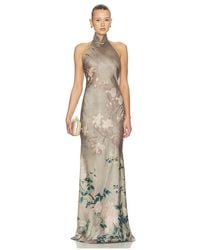 SAU LEE - Gillian Satin Dress - Lyst