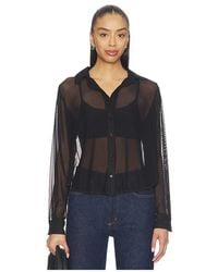 Michael Lauren - Alameda Mesh Long Sleeve Button Up - Lyst