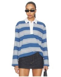 Rag & Bone - Kelly Stripe Polo Long Sleeve - Lyst