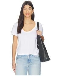 La Ligne - Scoop Short Sleeve Molly Tee - Lyst