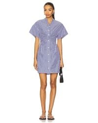 Rag & Bone - Geringeltes Kleid Aus Popeline Gretchen - Lyst