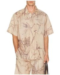 Feng Chen Wang - Printed Plant Dye Shirt - Lyst