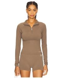 P.E Nation - Routine Quarter Zip Long Sleeve Top - Lyst
