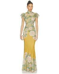 SAU LEE - Stella Chiffon Dress - Lyst
