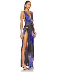 Jaded London Moara Plunge-Cowl Neck Stretch-Knit Maxi Dress in Brown | Lyst Jaded London Moara Plunge-Cowl Neck Stretch-Knit Maxi Dress in Brown | Lyst