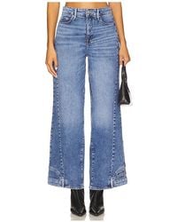 GOOD AMERICAN - Reworked Wide Leg Jeans - Lyst
