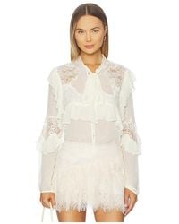 LoveShackFancy - Farah Top - Lyst