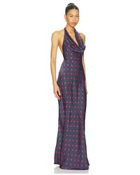WeWoreWhat Halter Ruffle Maxi Dress in Green | Lyst