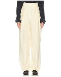 Helsa - High Waist Pleated Suit Trouser - Lyst