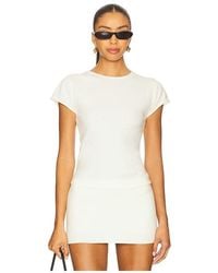 Frankie's Bikinis - Baylee Cloud Knit Tee - Lyst