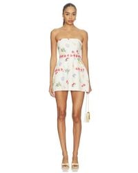 Amanda Uprichard - Strapless Bethany Romper - Lyst