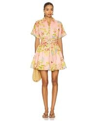 Hemant & Nandita - Short Dress With Buckle Belt - Lyst