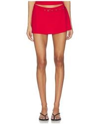 geel - X Revolve Belted Aria Skirt - Lyst