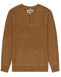 Schott Nyc - Pullover Mit Henleyausschnitt - Lyst