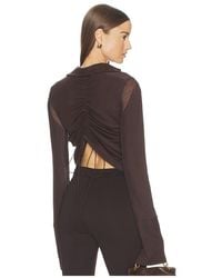 Jade Cropper - Gathered Back Button Up Top - Lyst