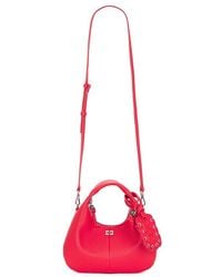 Ganni - Hobo Mini Grained Bag - Lyst