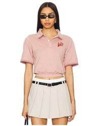 Malbon Golf - Gigi Cropped Short Sleeve Polo Top - Lyst