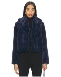 Blank NYC - Cropped Faux Fur Coat - Lyst