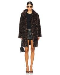Apparis - Blair Leopard Mid Length Coat - Lyst