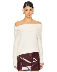 GIUSEPPE DI MORABITO - Off The Shoulder Sweater - Lyst