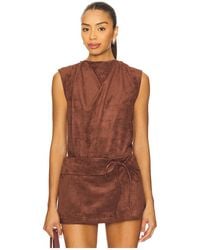 Amanda Uprichard - X Revolve Freya Suede Top - Lyst