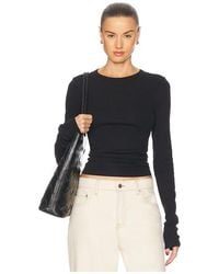 GRLFRND - Crew Neck Extra Long Sleeve Tee - Lyst