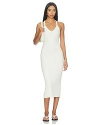 ÉTERNE - V-Neck Racerback Midi Dress - Lyst
