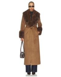 Elliatt - Veldra Fur Panel Coat - Lyst