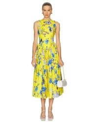 Hemant & Nandita - Boat Neck Midi Dress - Lyst