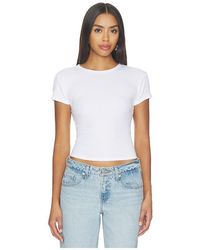PERFECTWHITETEE - Maci Recycled Cotton Rib Crew Neck Tee - Lyst
