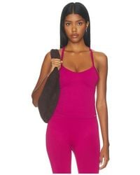 ADANOLA - Classic Seamless Cross Back Tank Top - Lyst