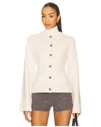 GOOD AMERICAN - Button Front Knit Cardigan - Lyst
