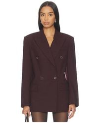 Helmut Lang - Double Breasted Belt Blazer - Lyst