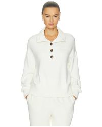 Varley - Bronya Button Placket Sweater - Lyst
