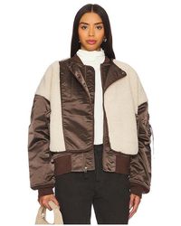 Alpha Industries - Teddyfleece-Jacke Mit Materialmix B-15 - Lyst