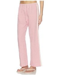 DONNI. - The Cotton Gingham Stripe Crop Pant - Lyst