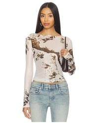 Miaou - Amelia Top En Color Crema Talla (También En M, S, Xl, Xs) - Lyst