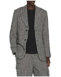 KROST - Eco Herringbone Longline Blazer - Lyst