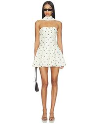 MORE TO COME Kienna Mini Dress in White | Lyst