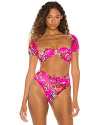 Maaji Ebony Reversible Bikini Top - Pink